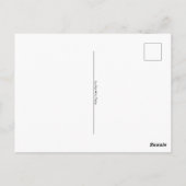 Carte Postale Tangle Art : design floral, ovale (Dos)