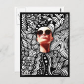 Carte postale Tangle de mode (Devant / Derrière)