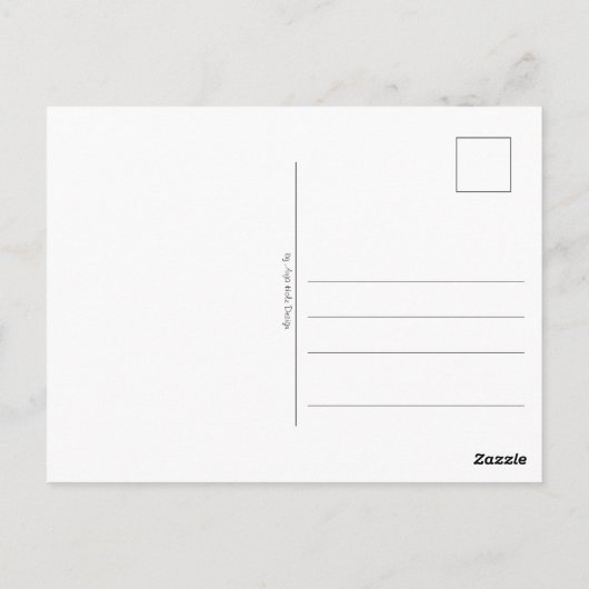 Carte Postale Tangle Fleur dessinée (Dos)