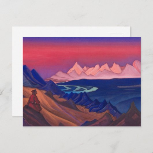 Carte Postale Tanglha, Chanson de Shambhala par Nicholas Roerich (Devant / Derrière)