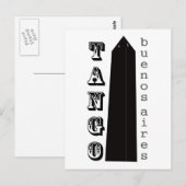 Carte Postale Tango Buenos Aires ! (Devant / Derrière)