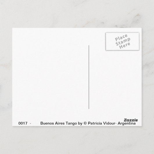 Carte Postale Tango de Buenos Aires (Dos)