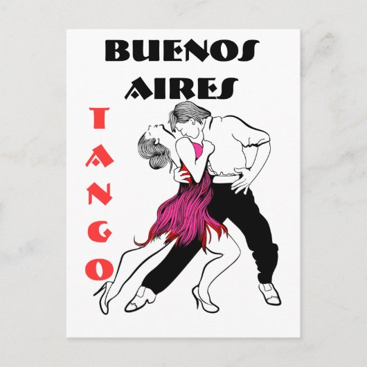 Carte Postale Tango de Buenos Aires (Devant)