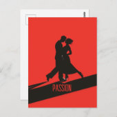 Carte Postale Tango passionné (Devant / Derrière)