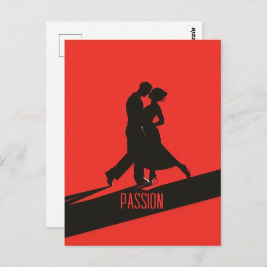 Carte Postale Tango passionné (Devant / Derrière)