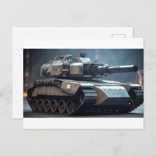 Carte Postale Tank d'une réalité alternative (Devant / Derrière)