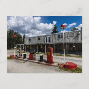 Carte Postale Tankstelle am Alaska Highway in Kanada