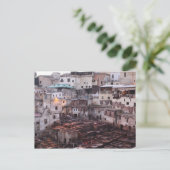 Carte Postale Tannerie en cuir marocain - Fes - Maroc (Debout devant)