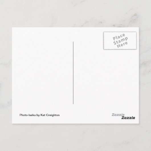 Carte Postale Tant de fleurs Haiku Postcard (Dos)