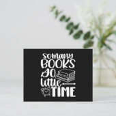 Carte Postale Tant De Livres Si Peu De Temps (Debout devant)