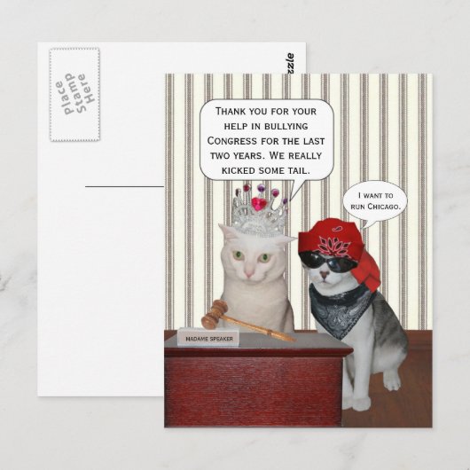 Carte Postale Tant de temps ! (Devant / Derrière)