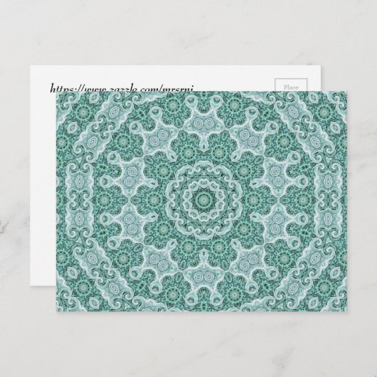 Carte Postale Tantalisation en turquoise (Devant / Derrière)