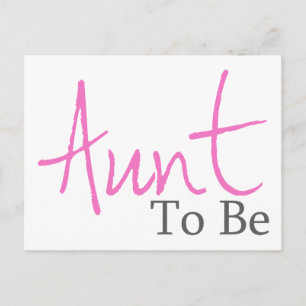 Carte Postale Tante à être (Script rose)