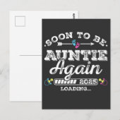 Carte Postale Tante à nouveau bientôt 2025 Chargement (Devant / Derrière)