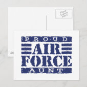 Carte Postale Tante de la Force aérienne (Devant / Derrière)