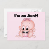 Carte Postale Tante de nouvelle nièce Tshirts et Cadeaux (Devant / Derrière)