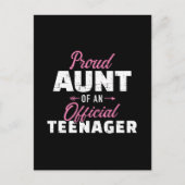 Carte Postale Tante fière d'un adolescent 13 ans anniversaire (Devant)