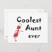 Carte Postale Tante la plus froide jamais Art (Devant / Derrière)