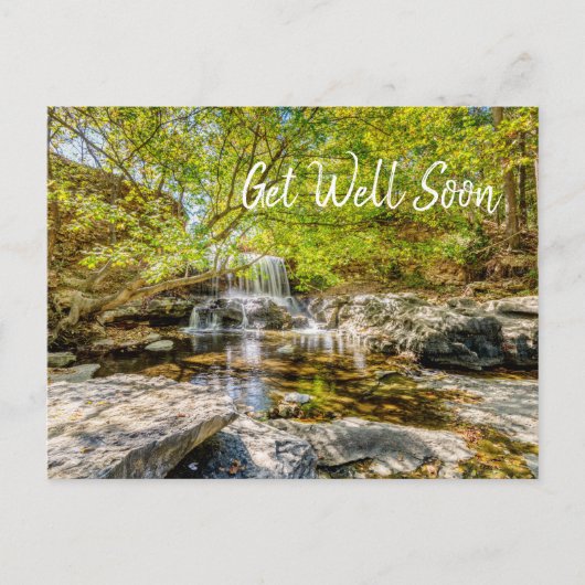 Carte Postale Tanyard Creek Waterfall En Automne Prompt rétablis (Devant)