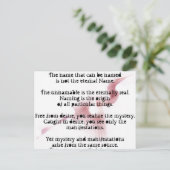 Carte Postale Tao Te Ching va changer votre vie (Debout devant)