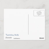 Carte Postale Taormina, Sicile (Dos)