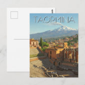 Carte Postale Taormine Italie Mont Etna (Devant / Derrière)