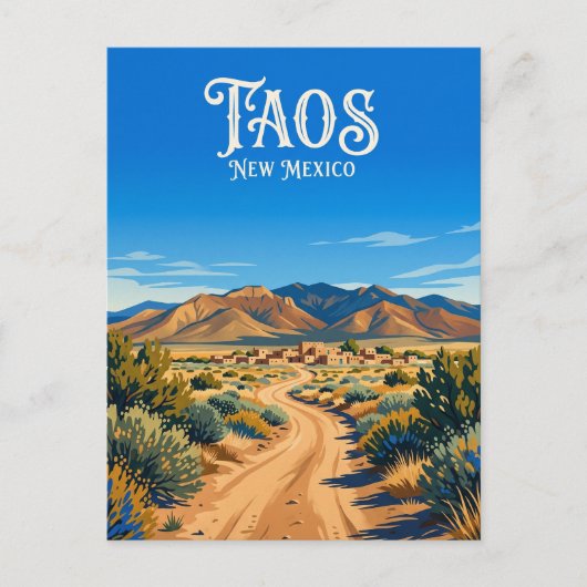 Carte Postale Taos États-Unis (Devant)