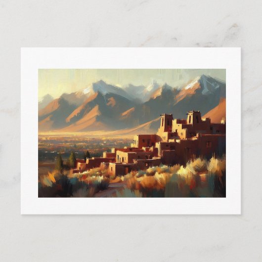Carte Postale Taos Pueblo Nouveau-Mexique (Devant)