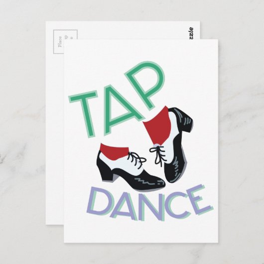 Carte Postale Tap Dance (Devant / Derrière)