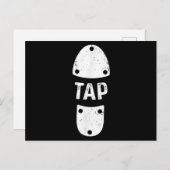 Carte Postale Tap Dancer Chaussure Tap Dance (Devant / Derrière)