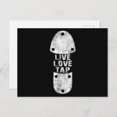 Carte Postale Tap Dances - Live Love Tap Distressed for Tap (Devant / Derrière)