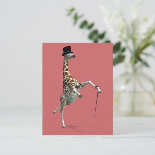 Carte Postale Tap Dancing Giraffe (Debout devant)
