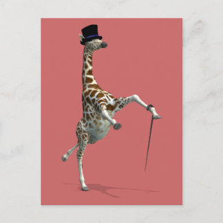 Carte Postale Tap Dancing Giraffe