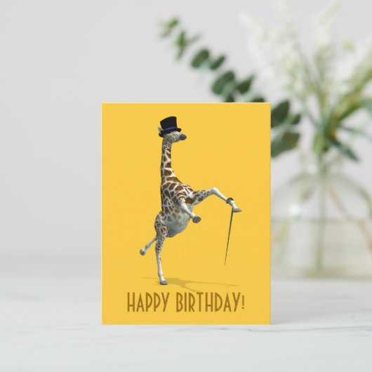Carte Postale Tap Dancing Giraffe (Debout devant)