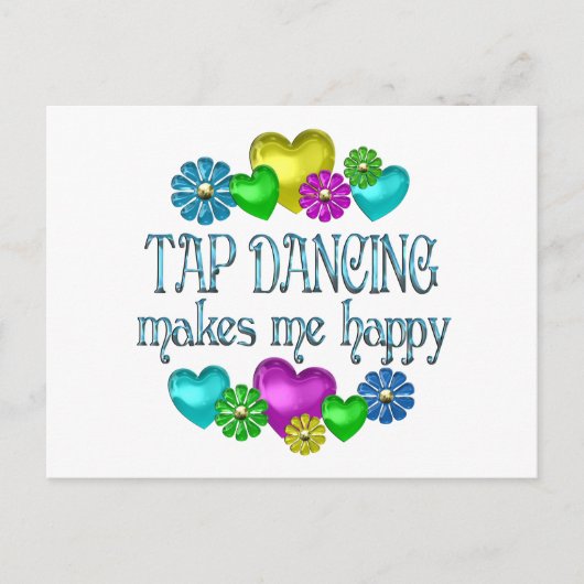 Carte Postale Tap Dancing Happy (Devant)