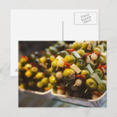 Carte Postale Tapas faites avec des olives farcies (Devant / Derrière)