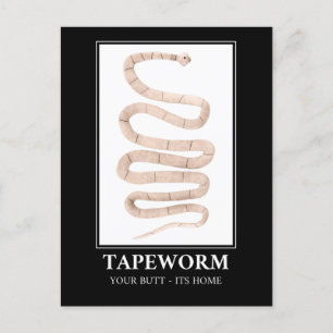 Carte Postale Tapeworm Your Butt sa maison