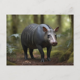 Carte Postale Tapir de Baird en forêt