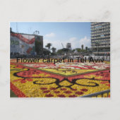 Carte Postale Tapis à fleurs à Tel Aviv (Devant)