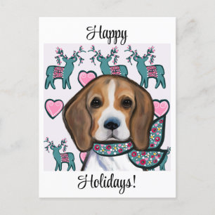 Carte Postale Tapis Beagle