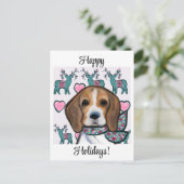 Carte Postale Tapis Beagle (Debout devant)