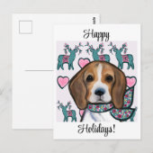 Carte Postale Tapis Beagle (Devant / Derrière)