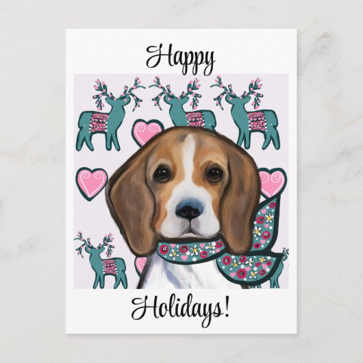 Carte Postale Tapis Beagle (Devant)