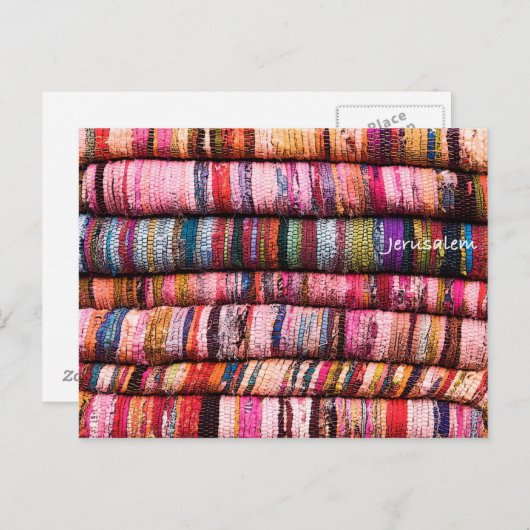 Carte Postale Tapis colorés (Devant / Derrière)