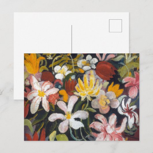 Carte Postale Tapis de fleurs | Auguste Macke | (Devant / Derrière)
