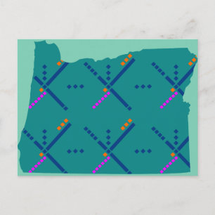Carte Postale Tapis de l'aéroport Portland Oregon PDX