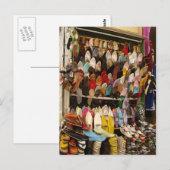 Carte Postale Tapis de souris - Vendeur de chaussures à la Kasba (Devant / Derrière)
