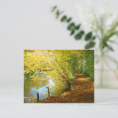 Carte Postale Tapis Feuille (Debout devant)