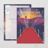 Carte Postale Tapis Rouge de Célébrité (Devant / Derrière)
