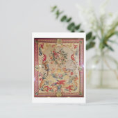 Carte Postale Tapisserie au style Rococo primitive avec strampon (Debout devant)